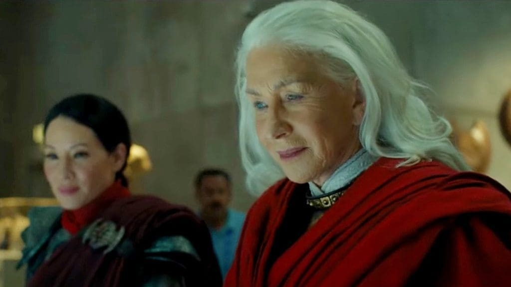 Helen Mirren (Hespera) and Lucy Liu (Kalypso) - Shazam! Fury of the Gods Review