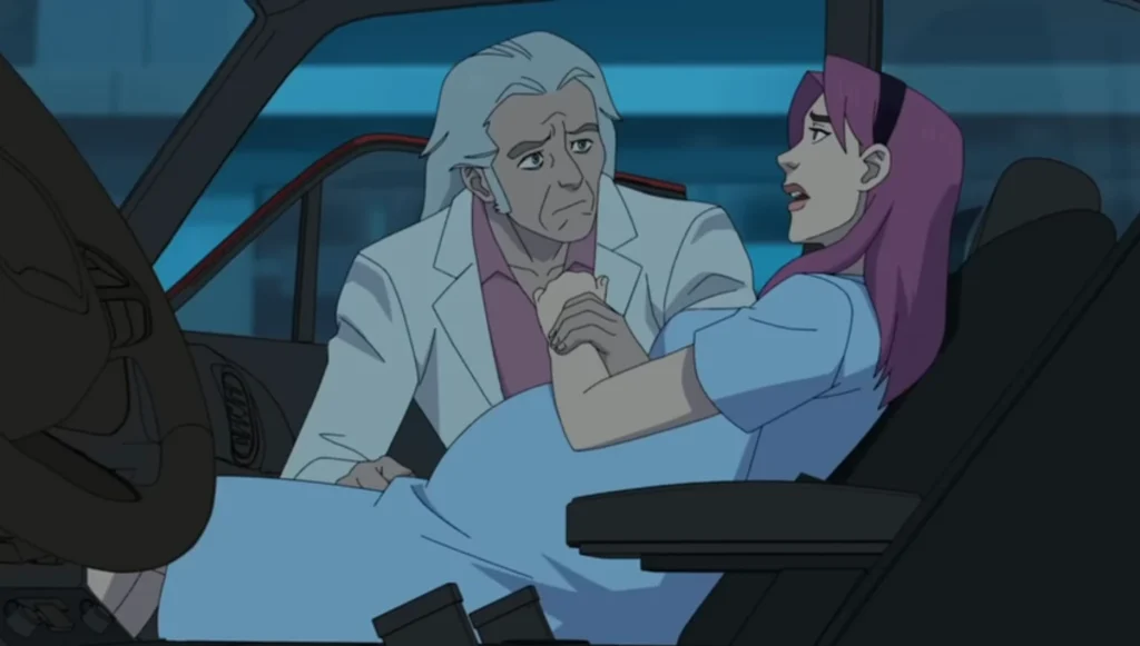 Dr.Brandyworth Helps Eve's Mother Polly Escape  (Invincible: Atom Eve (TV Special 2023))
